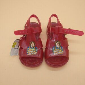Vintage Mork and Mindy Kids Jelly Sandals NWT NOS Robin Williams Nano Nano